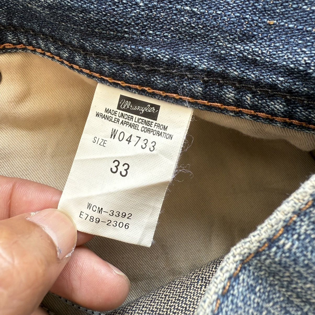 Wrangler VINTAGE WRANGLER FADED JEAN DENIM PANTS Size US 35 - 10 Thumbnail