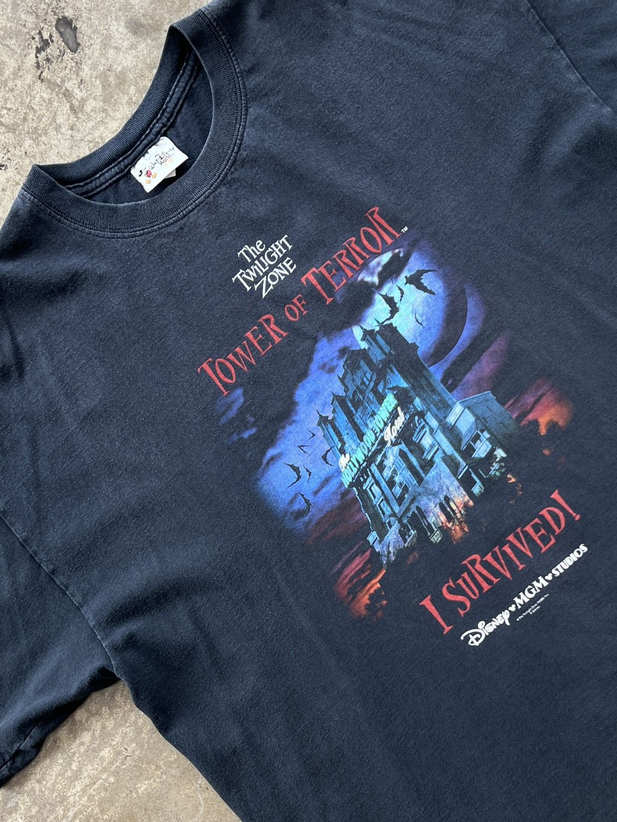 Vintage Disney The Twilight Zone Tower of Terror Tee XL