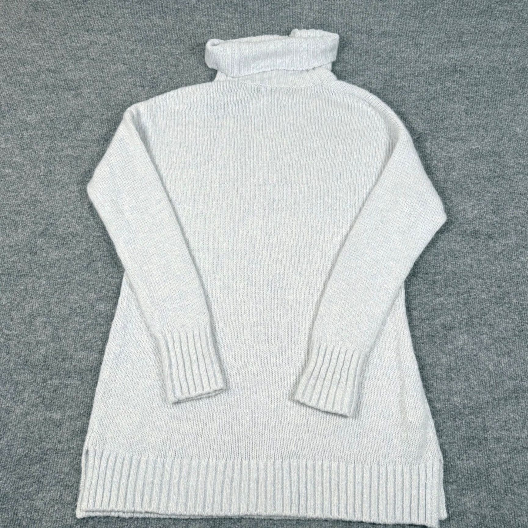 Eddie Bauer Eddie Bauer Sleepwear Large Knit Turtleneck Sweater Tunic Loungewear Soft Cozy Womens Knit Turtleneck sweater oversized solid Pale Blue 90s? Size L / US 10 / IT 46 - 3 Thumbnail