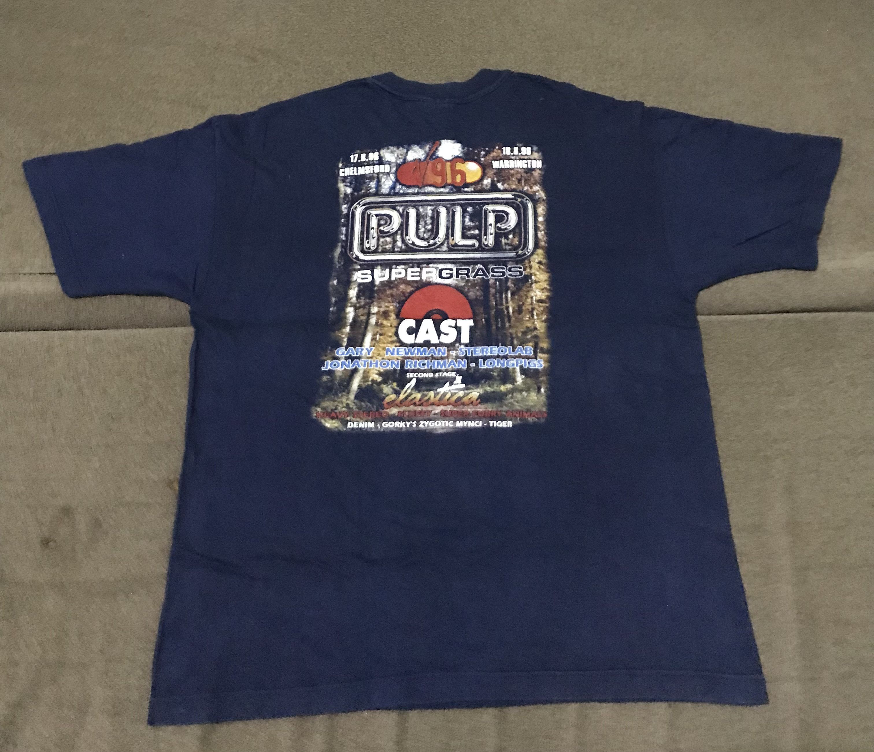 Band Tees Vintage Pulp Band Shirt Britpop oasis radiohead Size US XL / EU 56 / 4 - 2 Thumbnail