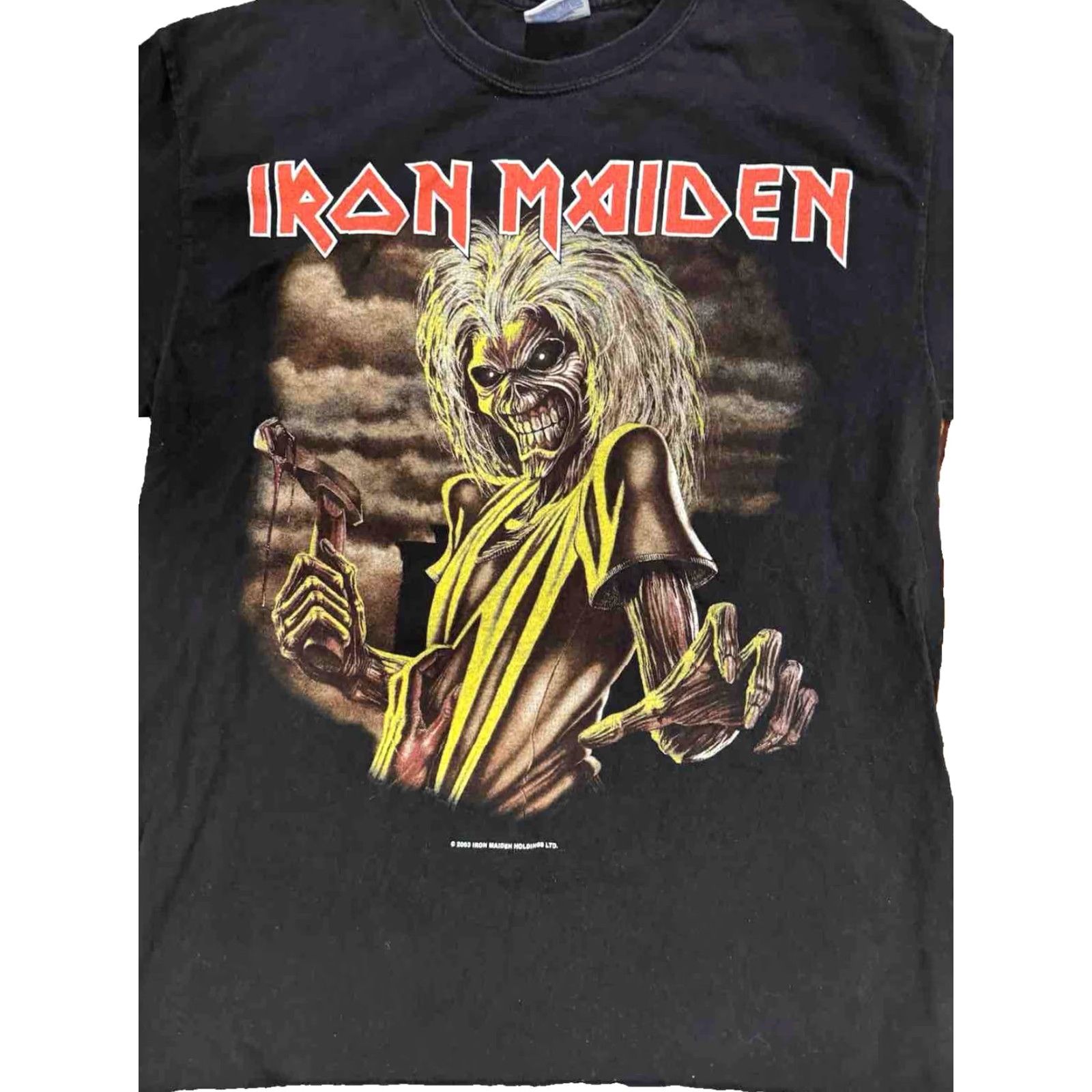 Vintage VINTAGE Iron Maiden KILLERS T-Shirt Men's M Black Band Tour 2000s Y2K Concert Rock Size US M / EU 48-50 / 2 - 2 Thumbnail