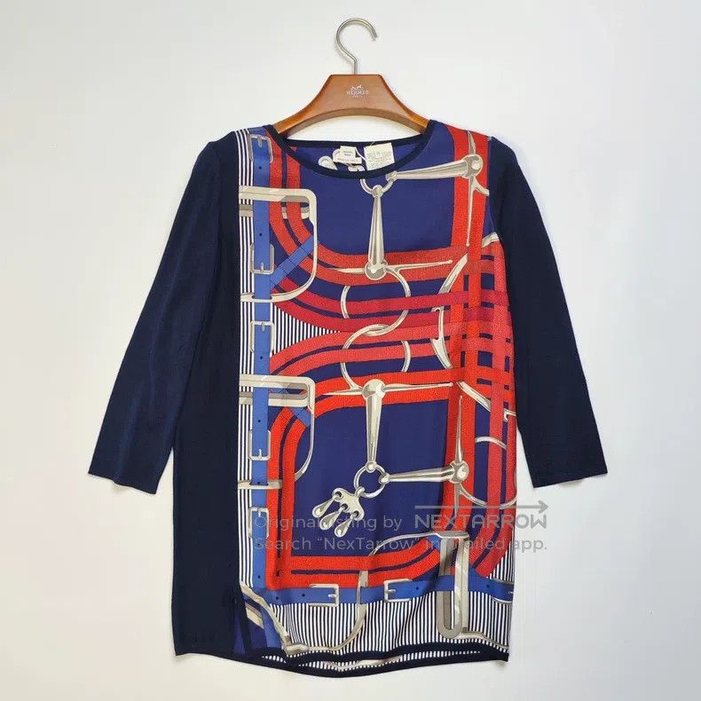 Hermes Hermes Twillaine Silk Knit Sweater Size XS / US 0-2 / IT 36-38 - 1 Thumbnail