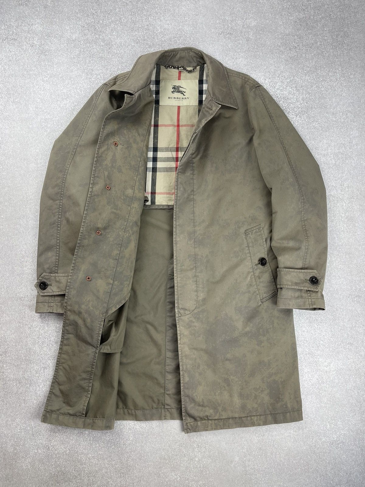 Burberry Burberry London Custom Tie Dye Trench Coat Jacket Size 46R Size US M / EU 48-50 / 2 - 9 Thumbnail