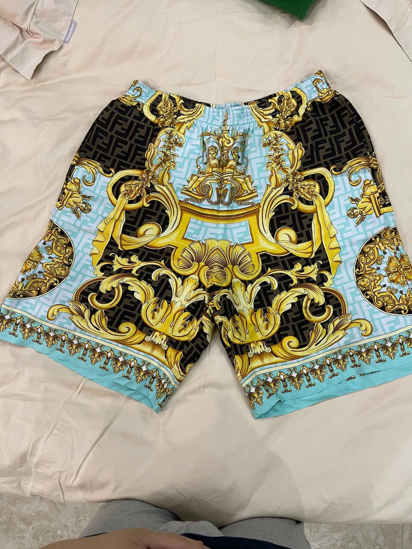 Fendi FENDI x Versace Silk Baroque Fendi Pants 50 Unworn Size US 34 / EU 50 - 1 Thumbnail