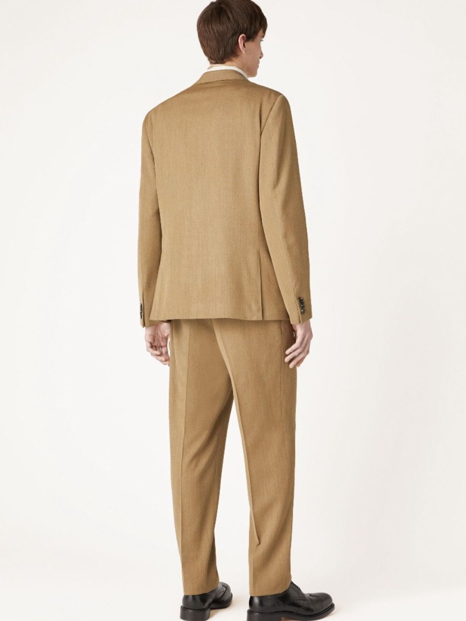 Loro Piana o1w1db10825 FAO6553 Milano Jacket in Dark Beige Size US XL / EU 56 / 4 - 4 Thumbnail