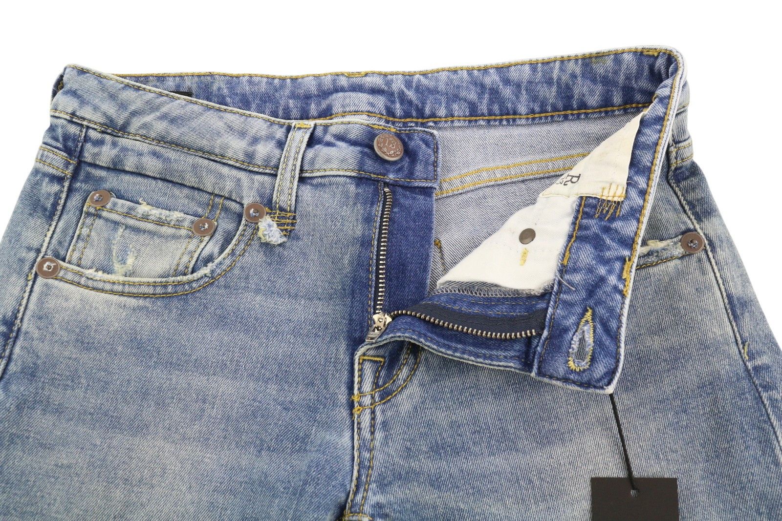 R13 BOY STRAIGHT 25 Jasper Stretch Ankle Length Jeans 84431 Size 25" / US 0 / IT 36 - 5 Thumbnail