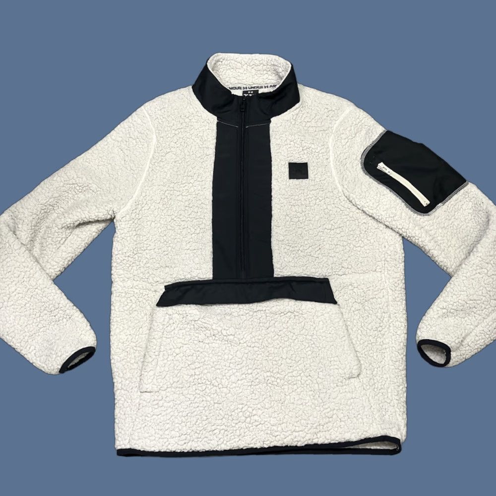 Under Armour Under Armour Sweatshirt Jacket Women’s Small 1/2 Zip White Black Size S / US 4 / IT 40 - 1 Thumbnail