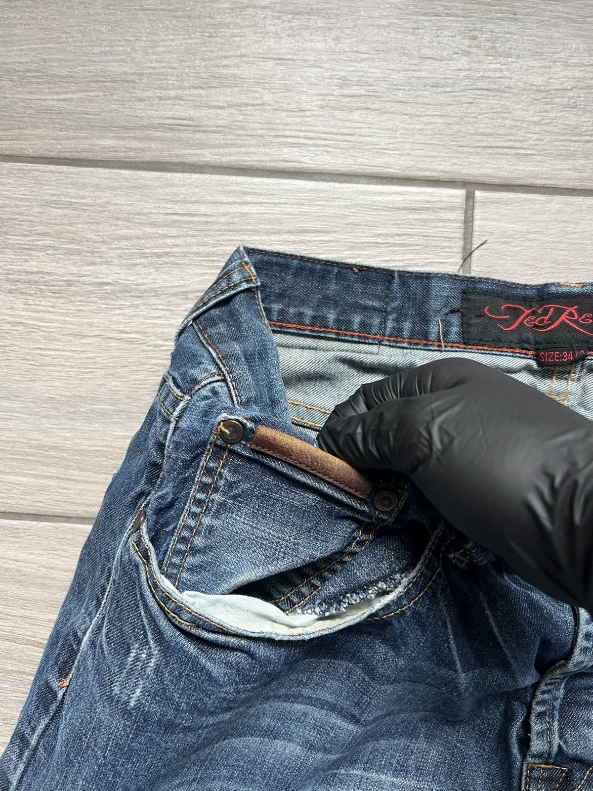 Ed Hardy Vintage Style Ed Hardy Jeans by Christian Audigier Pants Size US 34 / EU 50 - 23 Thumbnail