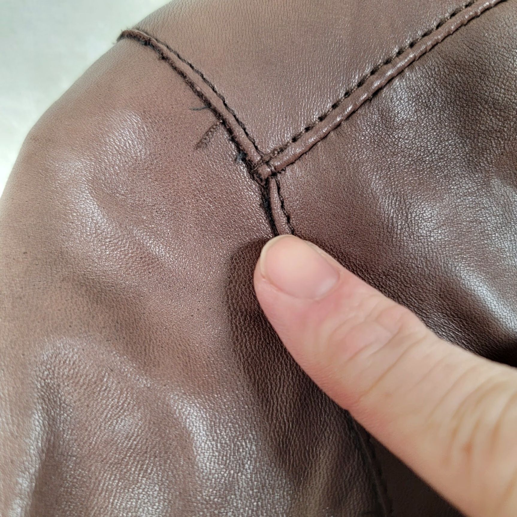 Vintage VINTAGE Marc New York Women's M Brown Leather Zip Up Jacket Size M / US 6-8 / IT 42-44 - 5 Thumbnail