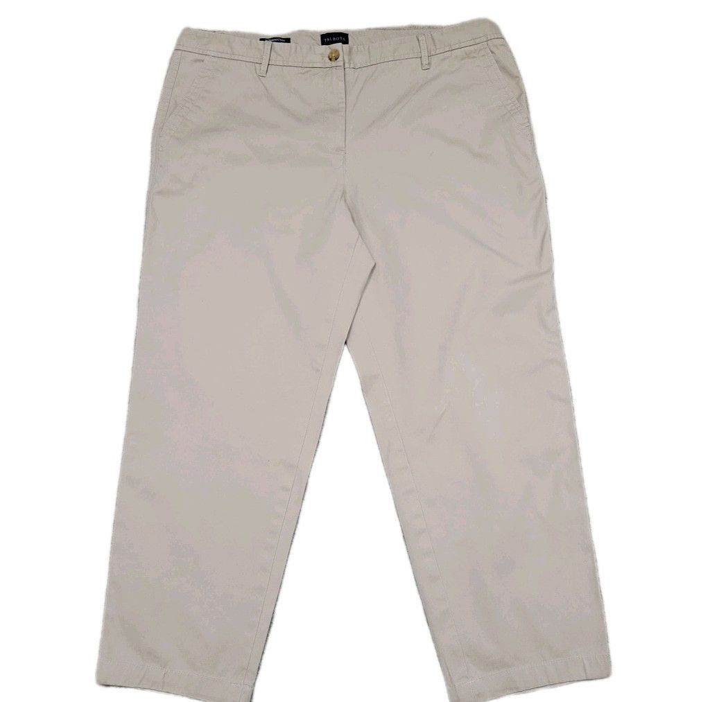 Talbots Talbots Relaxed Chino Women's 16 Cotton Waist 38" Inseam 27" Size 38" / US 16 / IT 52 - 4 Thumbnail