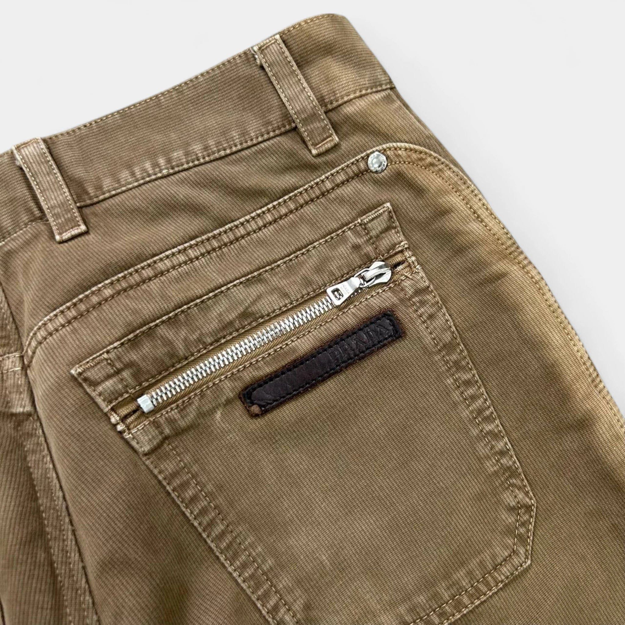 Prada Prada Brown Corduroy Straight Leg Pants Size US 28 / EU 44 - 7 Thumbnail