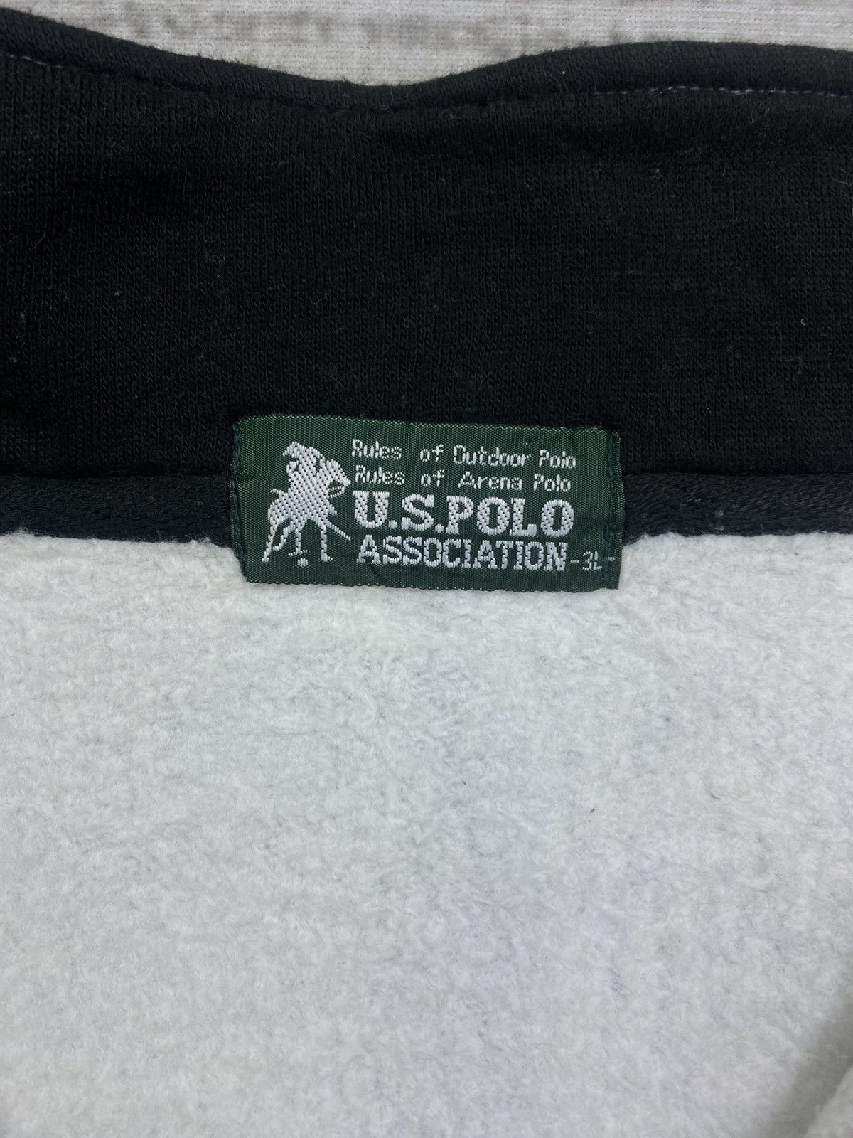 U.S. Polo Assn. × Vintage Vtg 90s U.S Polo Assn Embroidery Logo Half Zipper Sweatshirt Size US XL / EU 56 / 4 - 7 Thumbnail