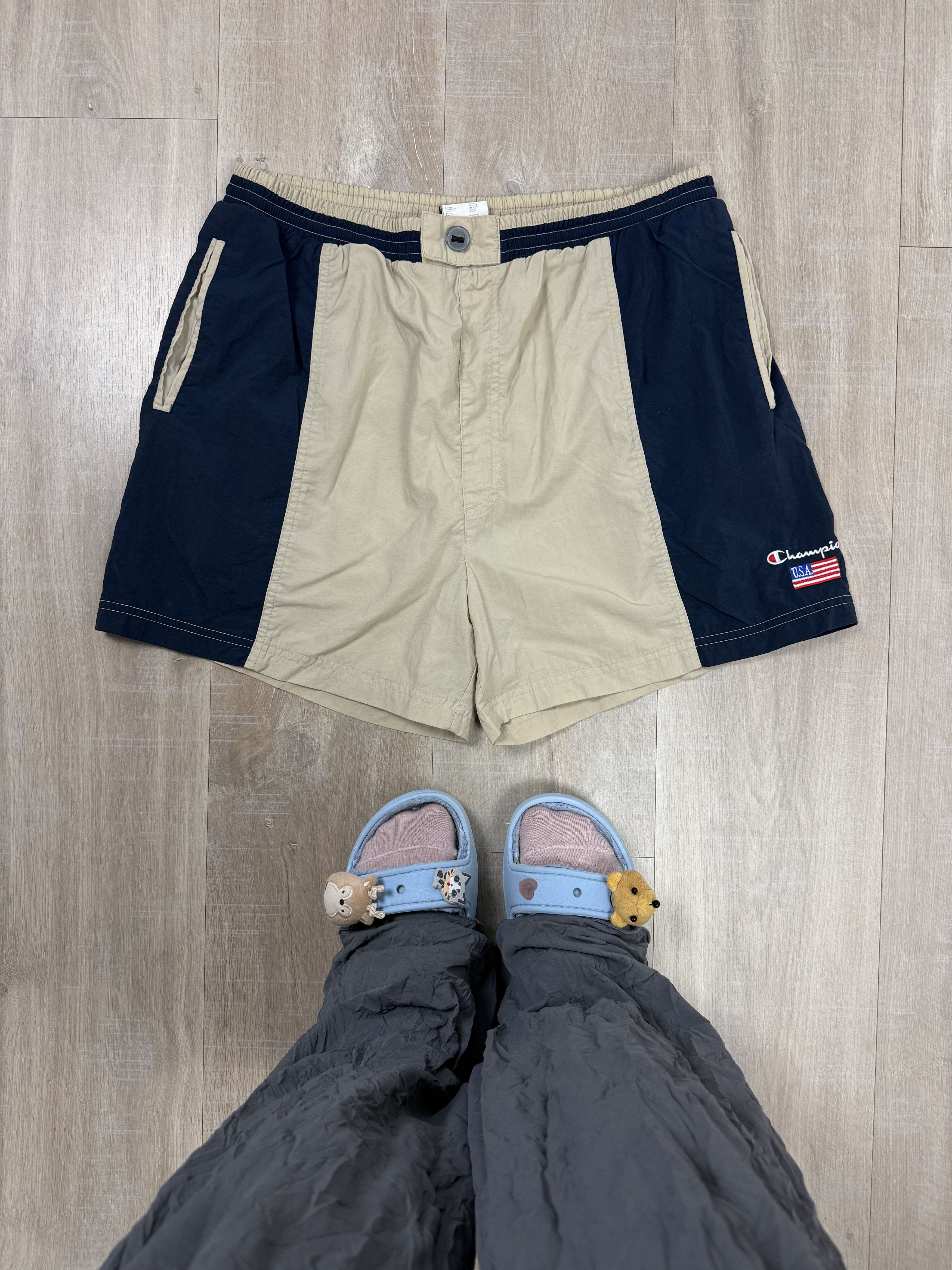 Champion Vintage 90s Champion USA Swimming Shorts Size US 38 / EU 54 - 1 Thumbnail