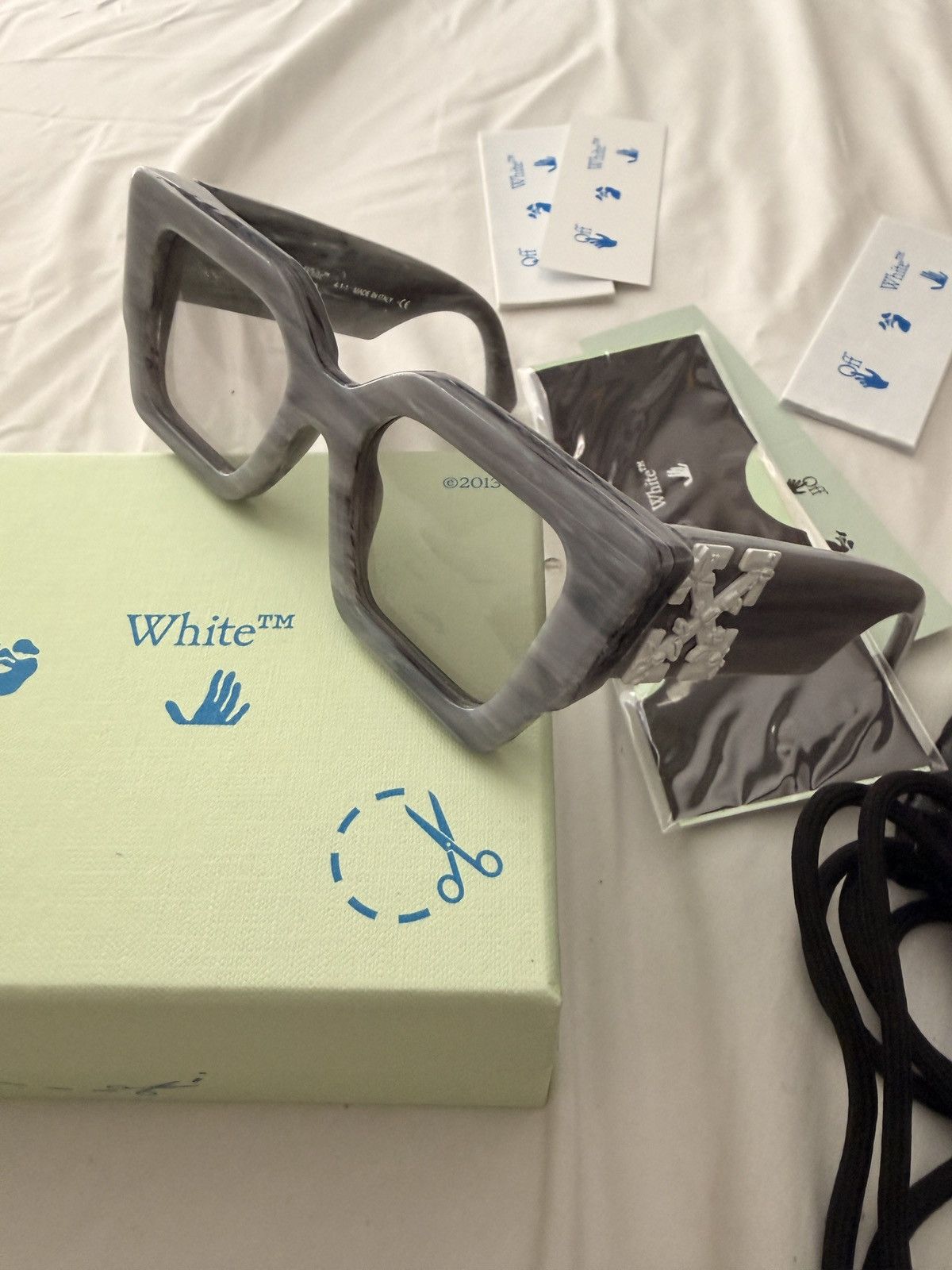 Off-White OFF-WHITE CATALINA RECTANGULAR FRAME SUNGLASSES LIGHT GREY Size ONE SIZE - 2 Thumbnail