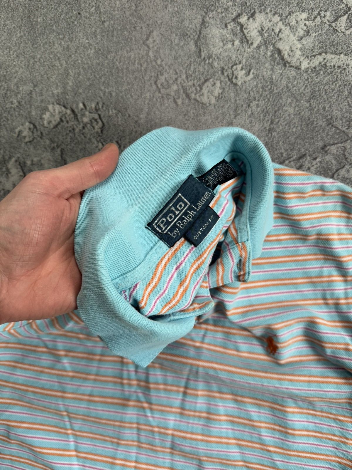 Polo Ralph Lauren × Ralph Lauren × Vintage Polo Ralph Lauren M striped polo button up T-shirt tee RL Size US M / EU 48-50 / 2 - 10 Thumbnail