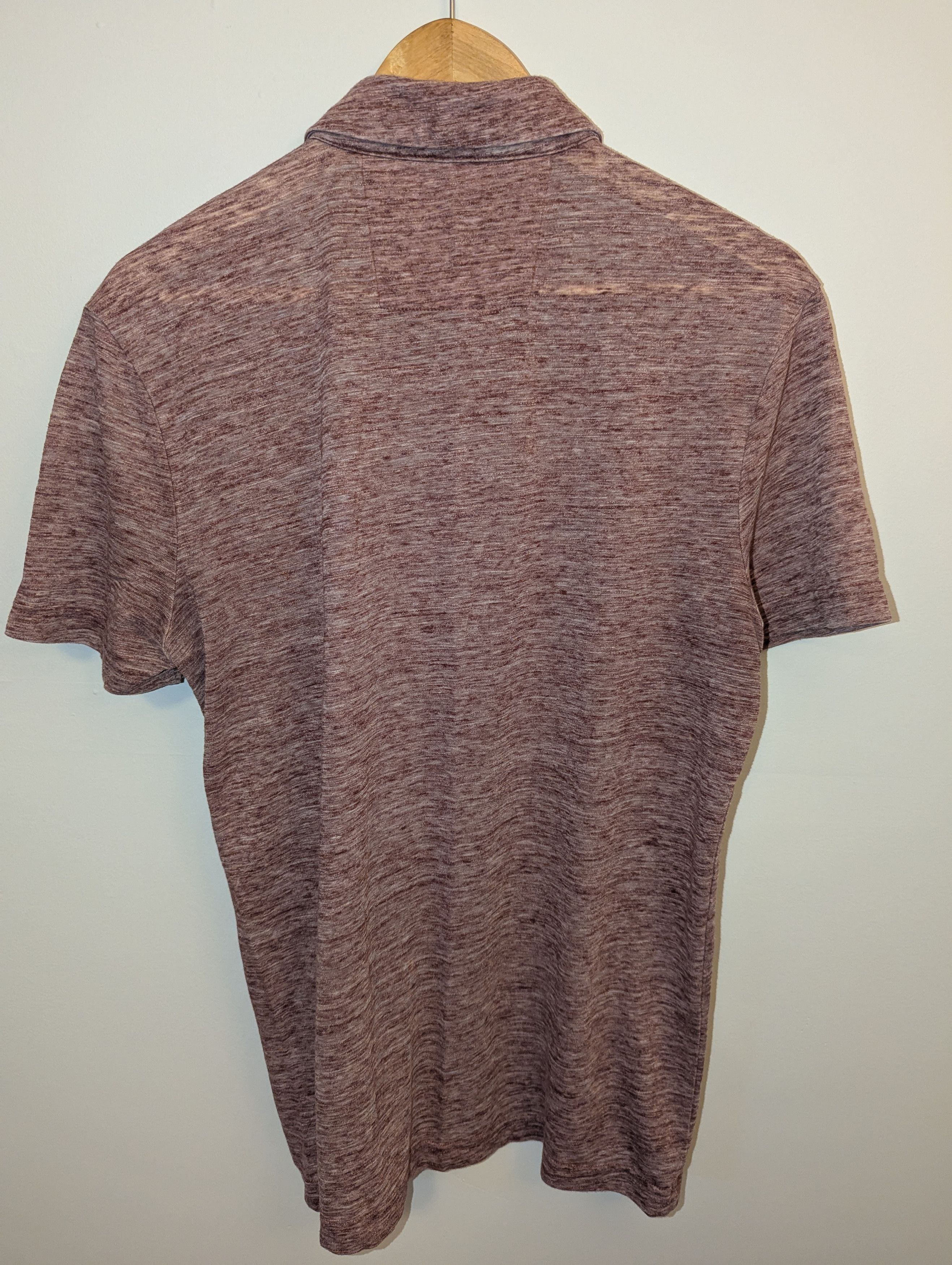 Banana Republic Men's Heather Red Polo Size US M / EU 48-50 / 2 - 2 Thumbnail