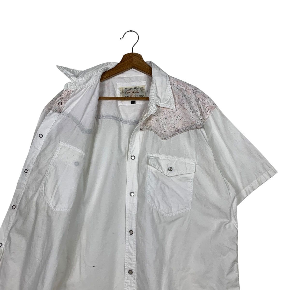 Japanese Brand OFF ROAD White Work Shirt Button Up Western Shirt #1934-C84 Size US L / EU 52-54 / 3 - 8 Thumbnail