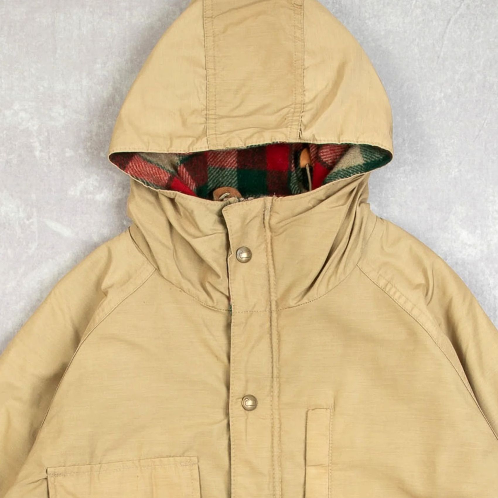 Vintage Woolrich Hooded Parka Jacket Women's Vintage 1990s Beige Medium Size M / US 6-8 / IT 42-44 - 3 Thumbnail