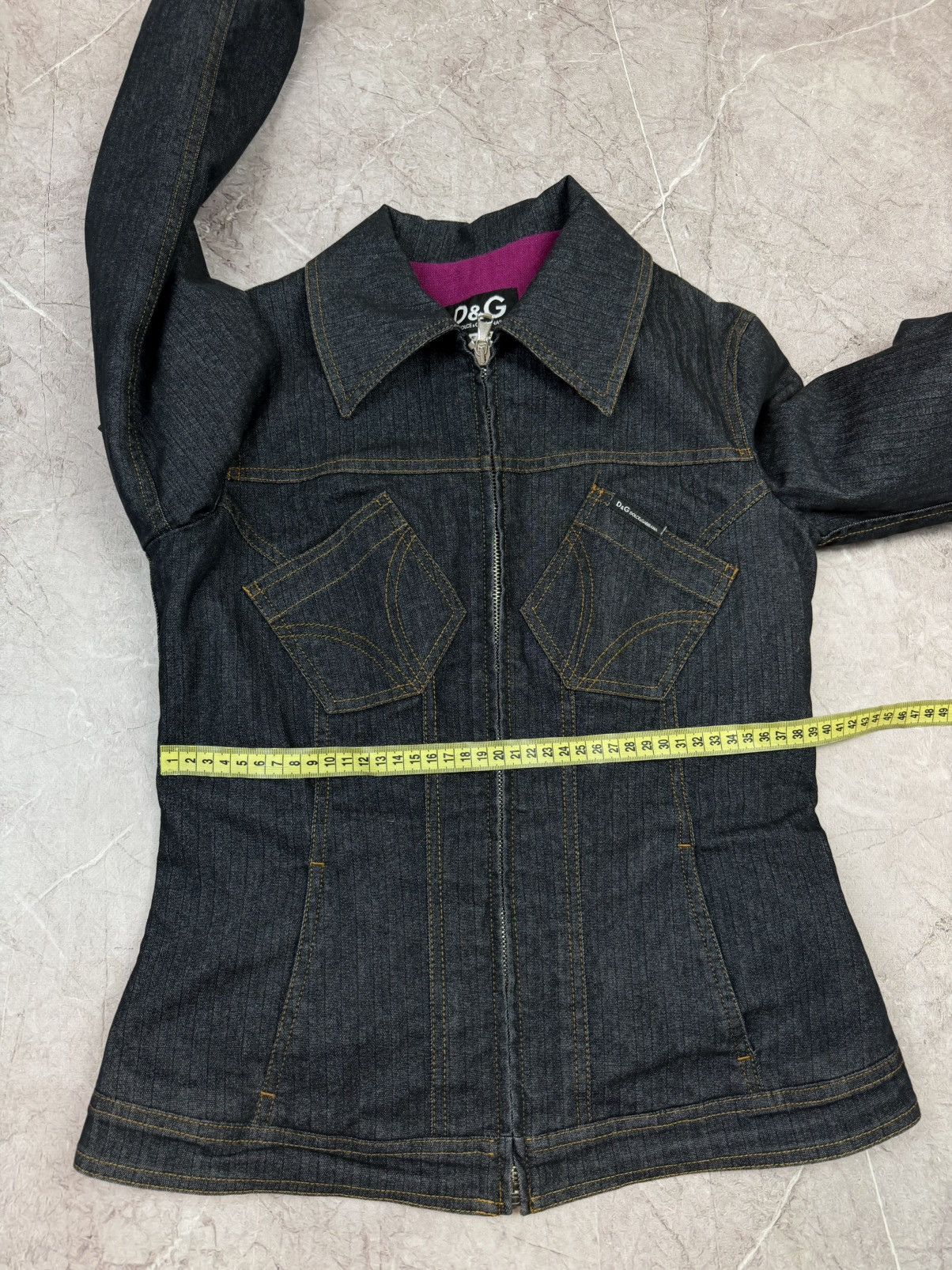 Dolce & Gabbana Dolce & Gabbana Blue Denim Butterfly Jeans Jacket Size S / US 4 / IT 40 - 20 Thumbnail