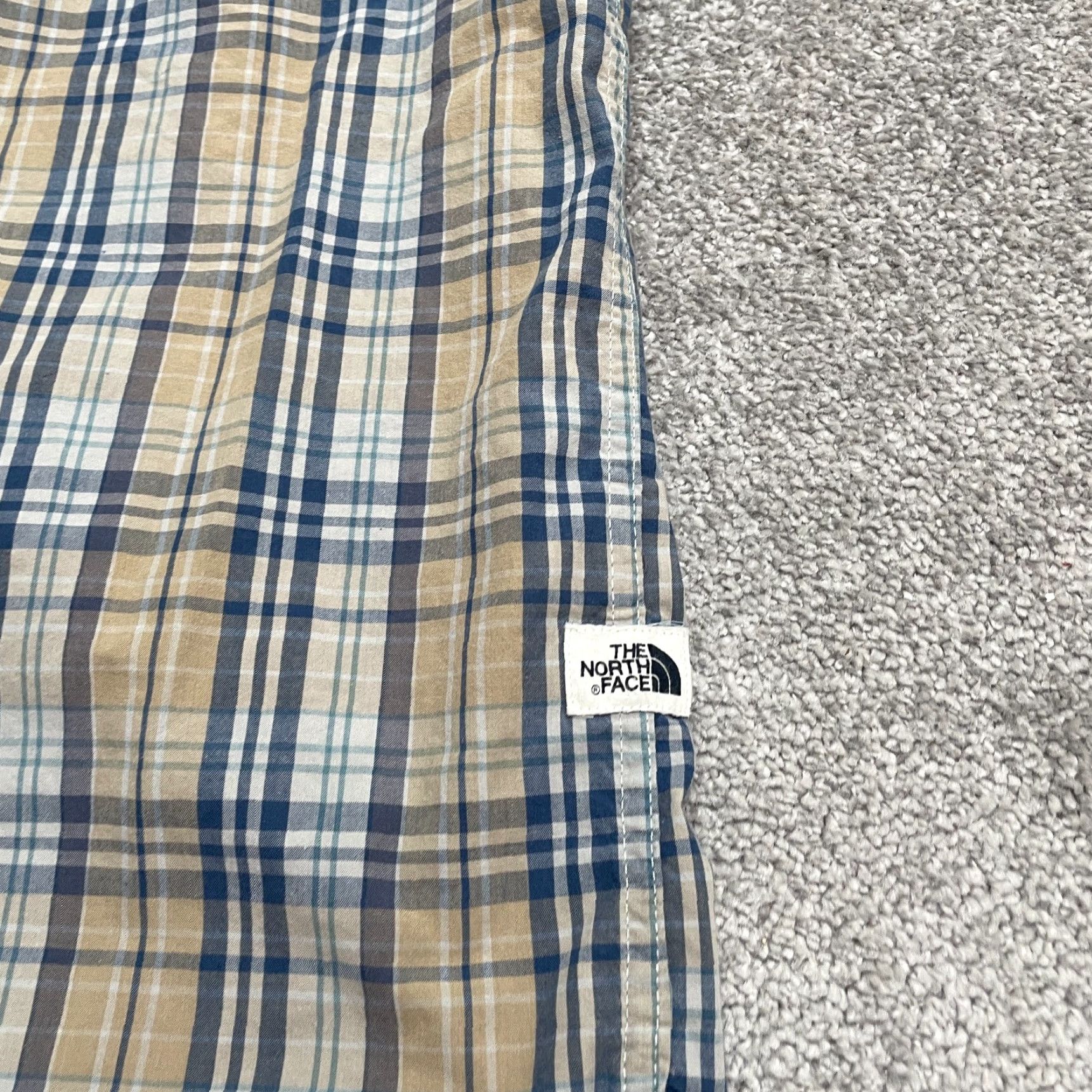 The North Face The North Face Plaid Shirt Mens XL Blue Brown Short Sleeve Casual Outdoor Top Size US XL / EU 56 / 4 - 4 Thumbnail