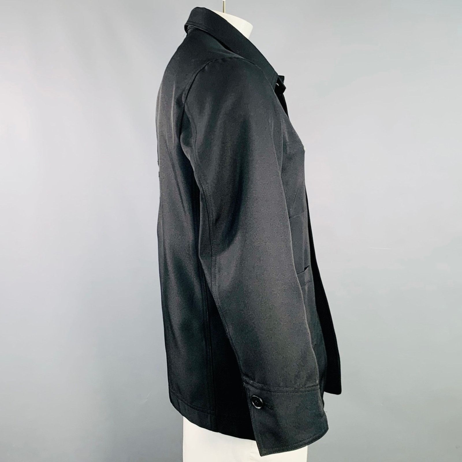 Diet Butcher Slim Skin DIET BUTCHER Size L Black Twill Polyester Utility Jacket Size US L / EU 52-54 / 3 - 4 Thumbnail
