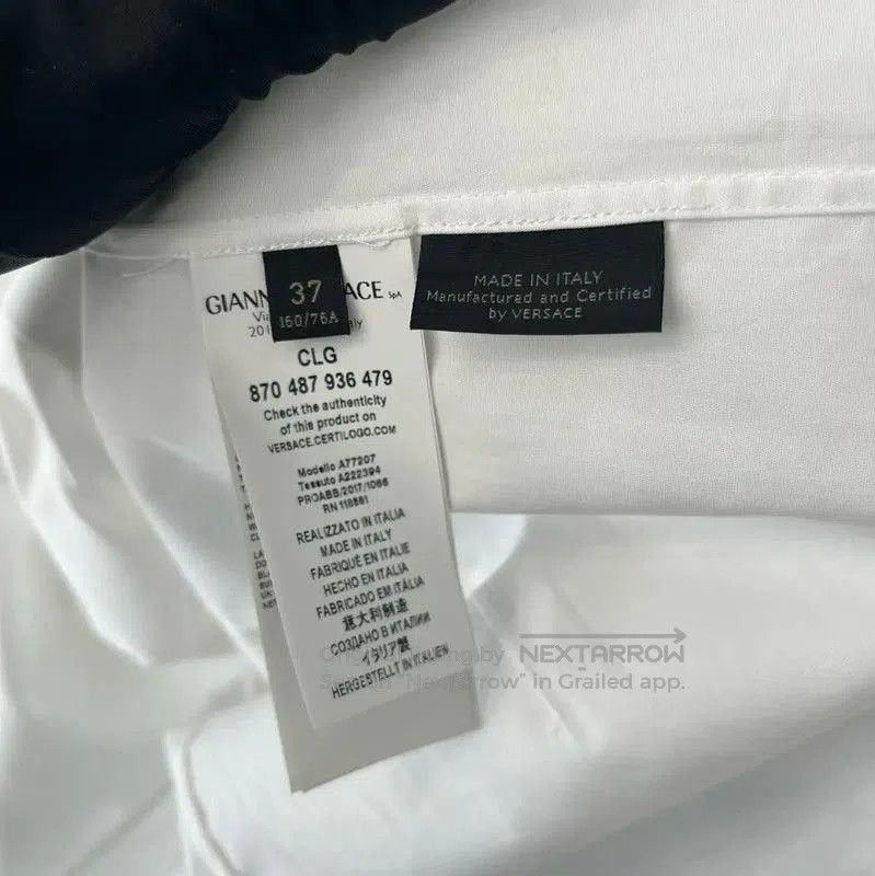 Versace Versace White Cotton Long Sleeve Shirt . Size S / US 4 / IT 40 - 4 Thumbnail