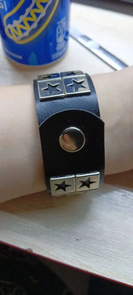 Leather Double Star PU Leather Bracelets Size ONE SIZE - 3 Thumbnail