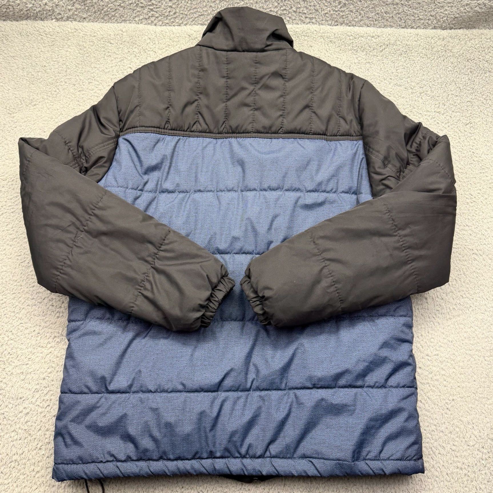 ZeroXposur ZeroXposur N82650 Mens Large Navy Blue Quilted Puffer Jacket Mid Weight Full Zip Size US L / EU 52-54 / 3 - 2 Thumbnail