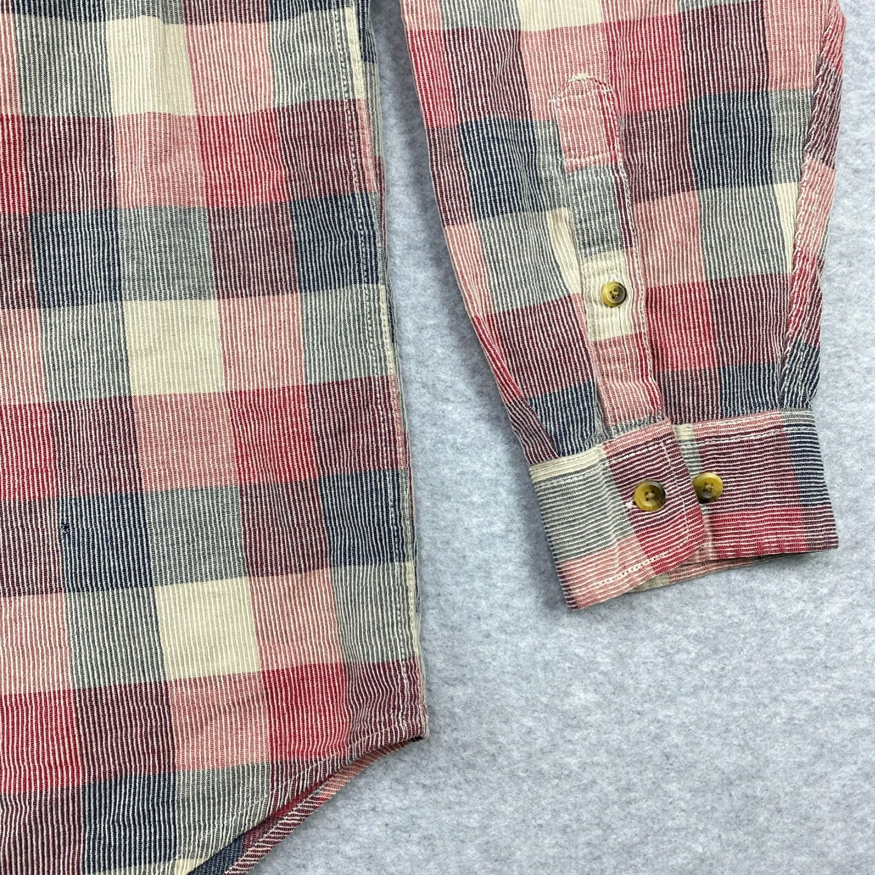 The Territory Ahead Territory Ahead Button-Up Shirt Mens L Multicolor Plaid Heavyweight Cotton Blend Pocketed Collared Long Sleeve Casual Modern Size US L / EU 52-54 / 3 - 5 Thumbnail