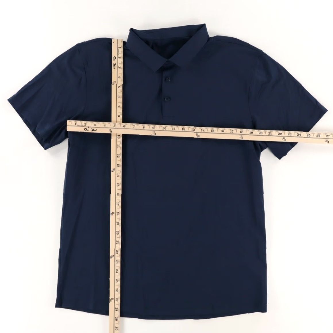 Lululemon Lululemon Stretch Nylon Solid Polo Shirt Navy Men's L Size US L / EU 52-54 / 3 - 3 Thumbnail