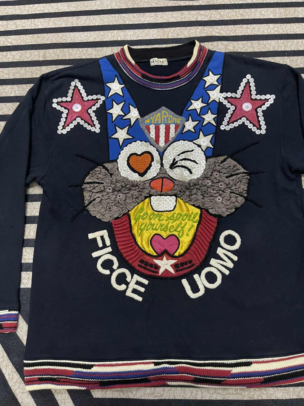 Yoshiyuki Konishi 90s YOSHIYUKI KONISHI FICCE OVP RABBIT SWEATSHIRT Size US S / EU 44-46 / 1 - 4 Thumbnail