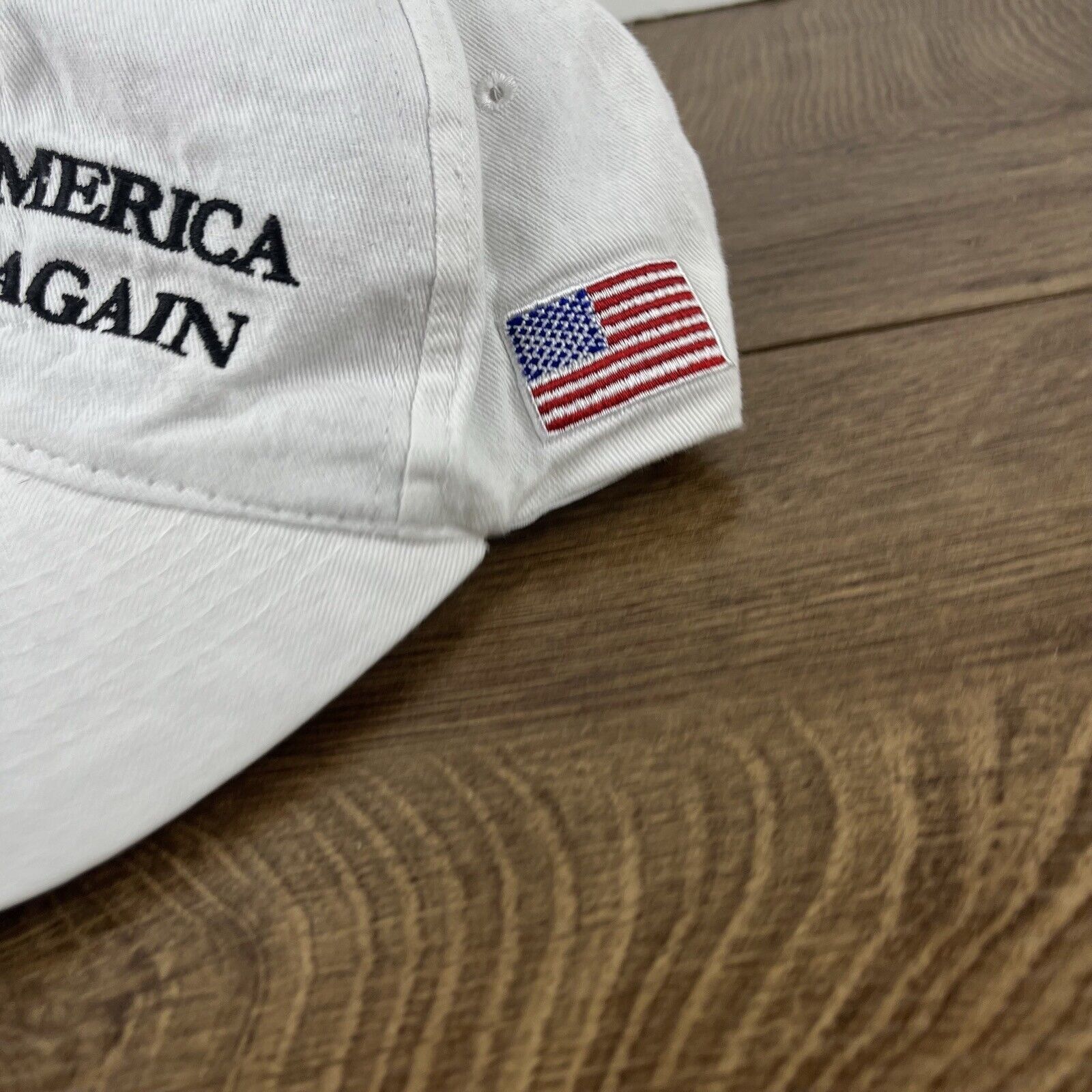 Other MAGA Hat Flag Make America Great Again Adjustable Hat White Size ONE SIZE - 7 Thumbnail