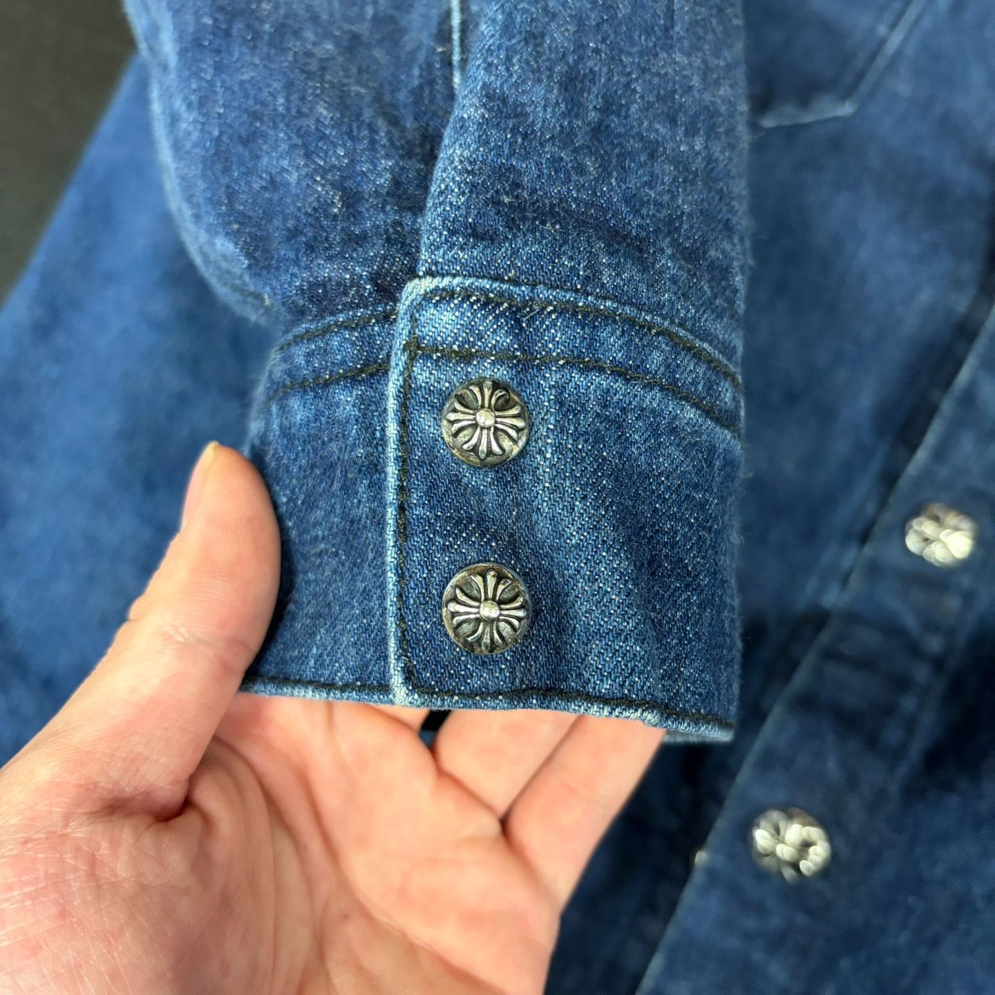 Chrome Hearts Work Dog Denim Shirt Jacket Size US L / EU 52-54 / 3 - 9 Thumbnail