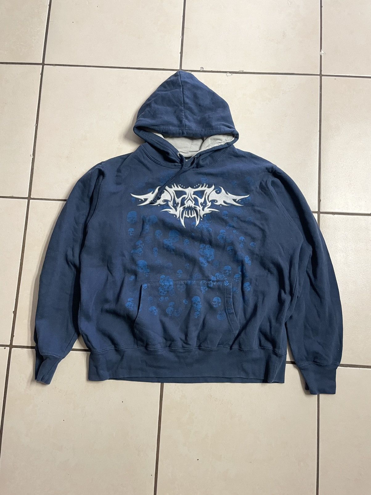 No Fear Vintage Y2K No Fear Skull Hoodie Grunge Size US L / EU 52-54 / 3 - 1 Thumbnail