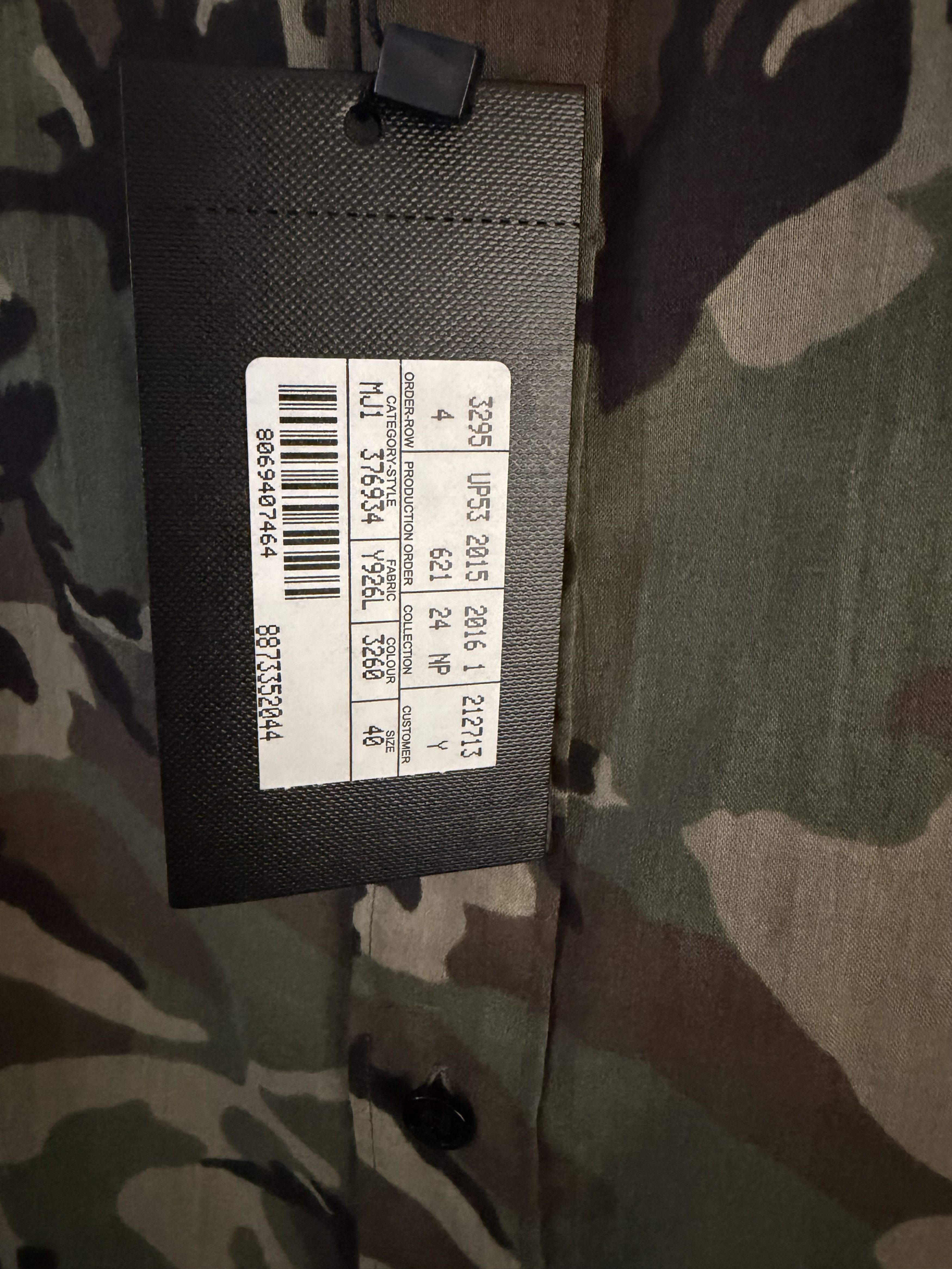 Saint Laurent Paris Hedi Slimane Camouflage Military Shirt Size US M / EU 48-50 / 2 - 7 Thumbnail