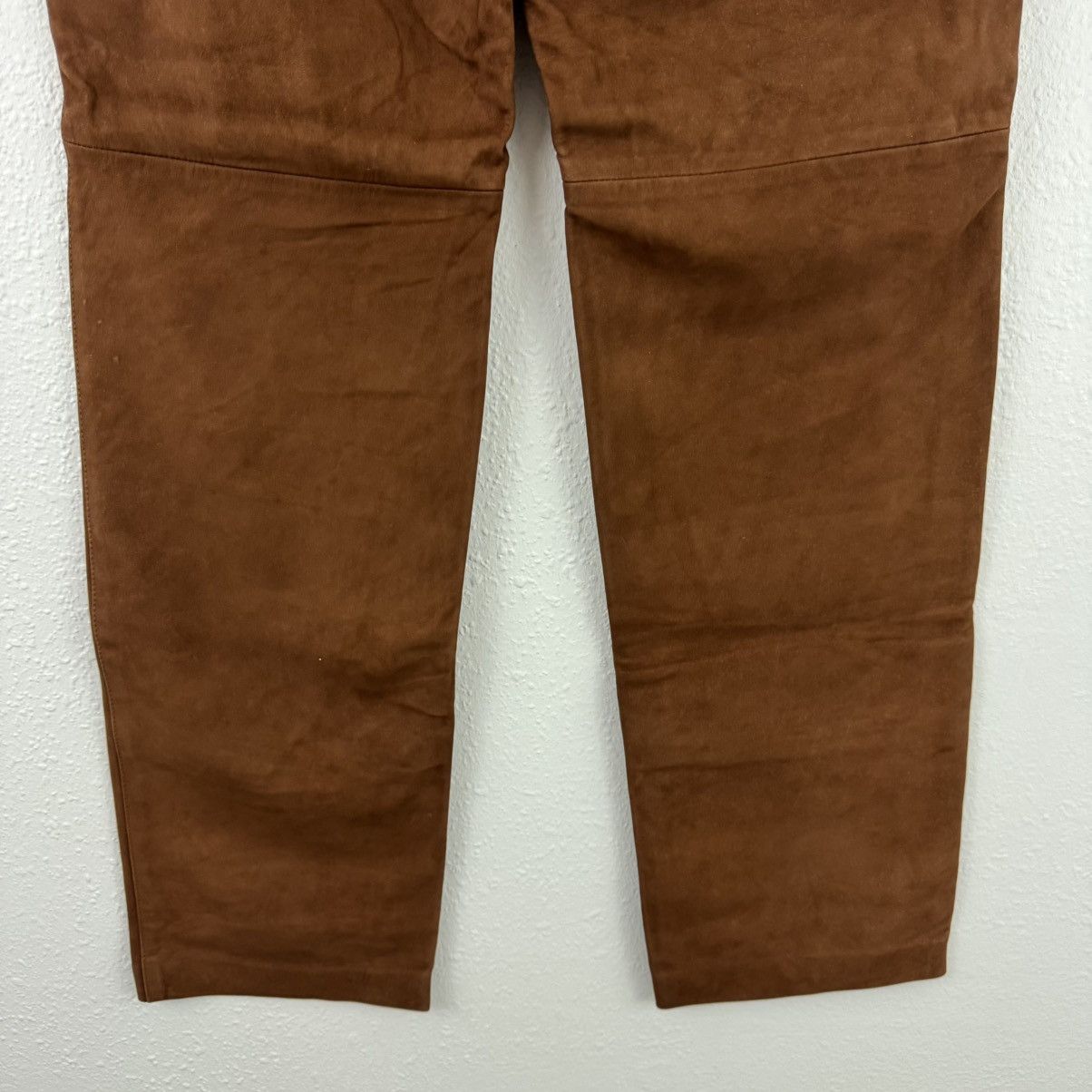 Playboy PLAYBOY Vintage Y2K 90s Brown Suede Bunny Bikercore Pant Size 26" / US 2 / IT 38 - 9 Thumbnail