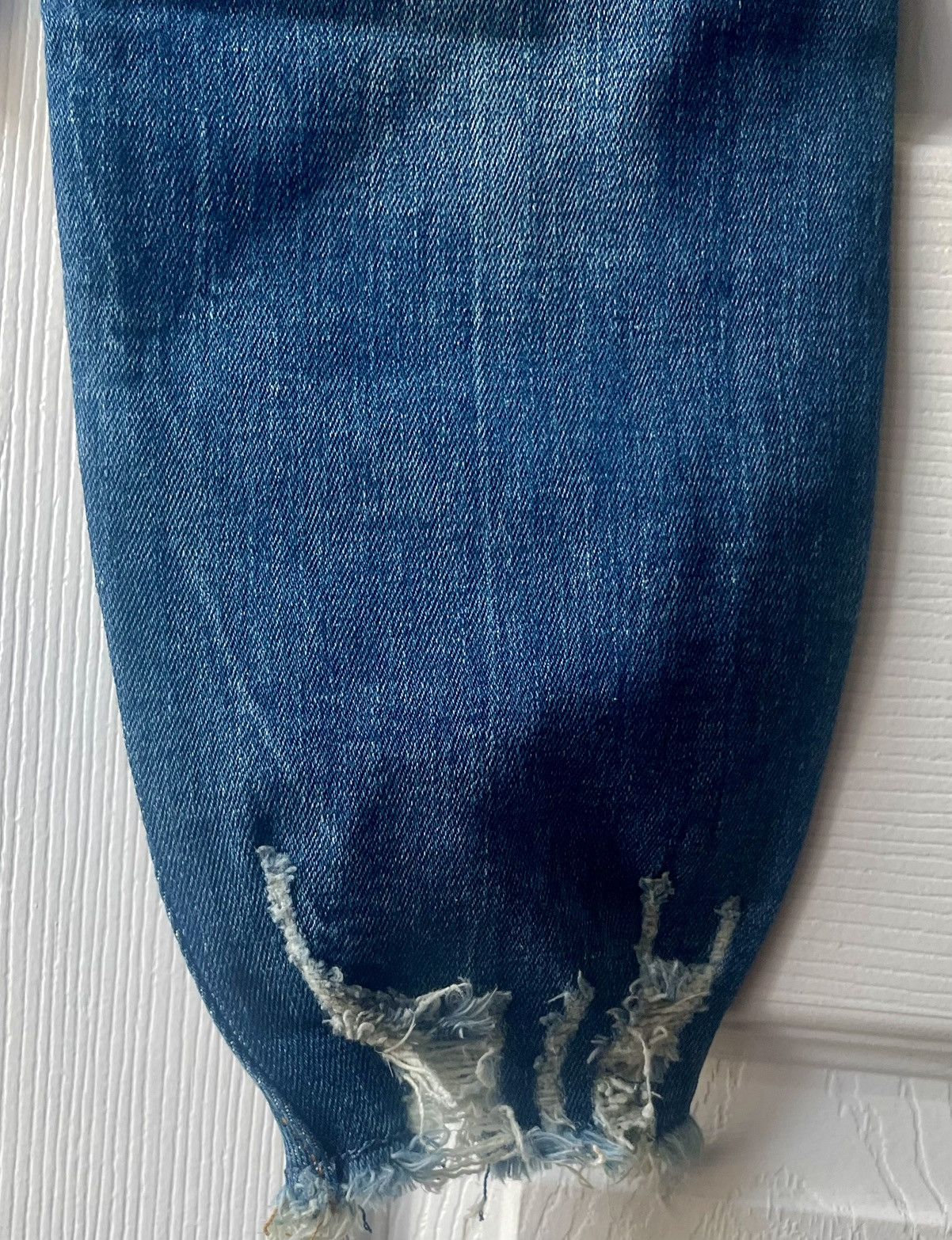 Zara Zara Distressed Denim Jeans Light Wash Slim Fit Size 32 Size US 32 / EU 48 - 9 Thumbnail