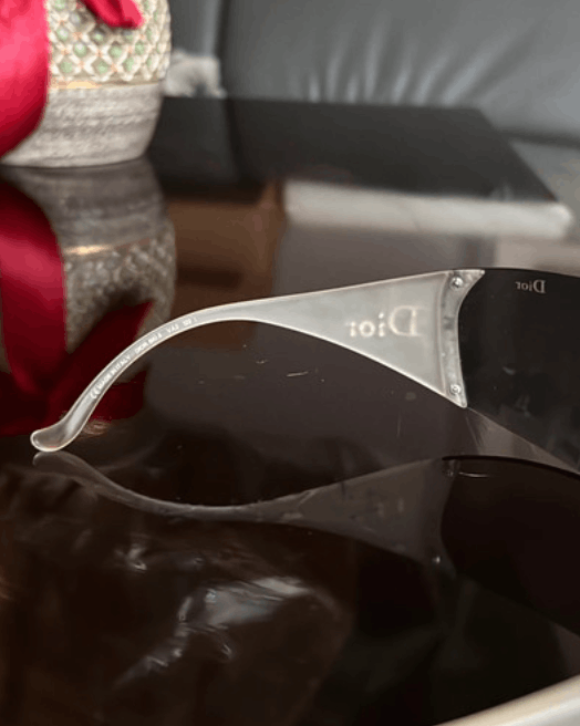 Christian Dior Monsieur × Dior × Vintage DIOR Sunglasses SKI Rimless Mask Pop Bike Shield RI931 Size ONE SIZE - 7 Thumbnail
