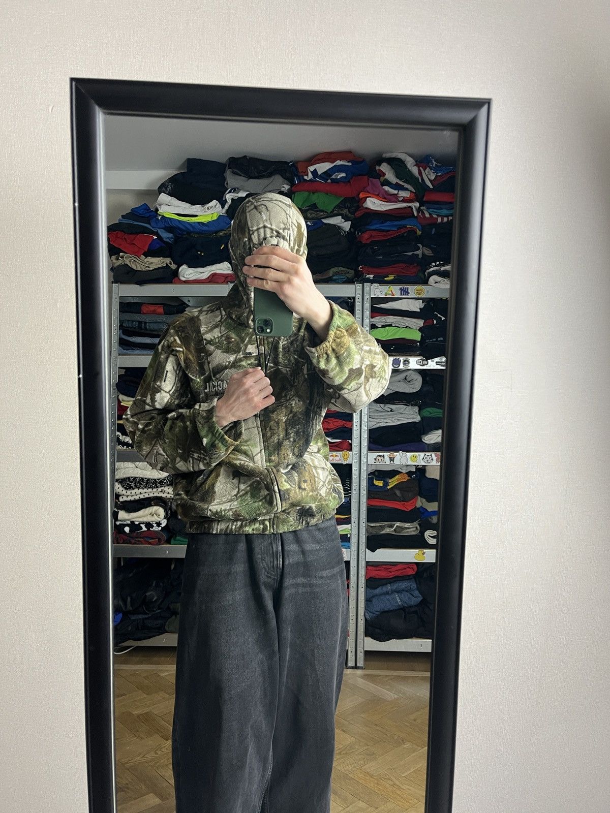 Japanese Brand × Realtree Crazy Vintage Y2K Realtree Zip Up Fleece Baggy Hoodie Rare Size US L / EU 52-54 / 3 - 4 Thumbnail
