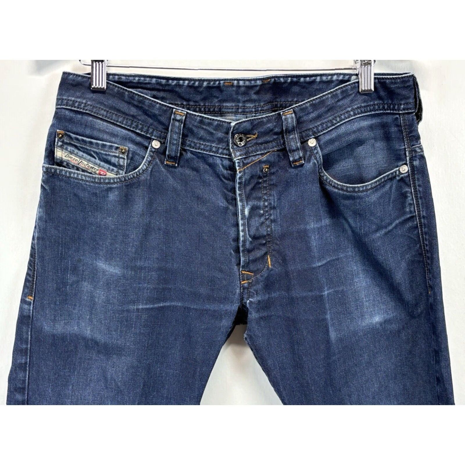 Diesel DIESEL Safado Jeans Slim Straight 31x26 Dark Wash Blue Mens Size US 31 - 2 Thumbnail
