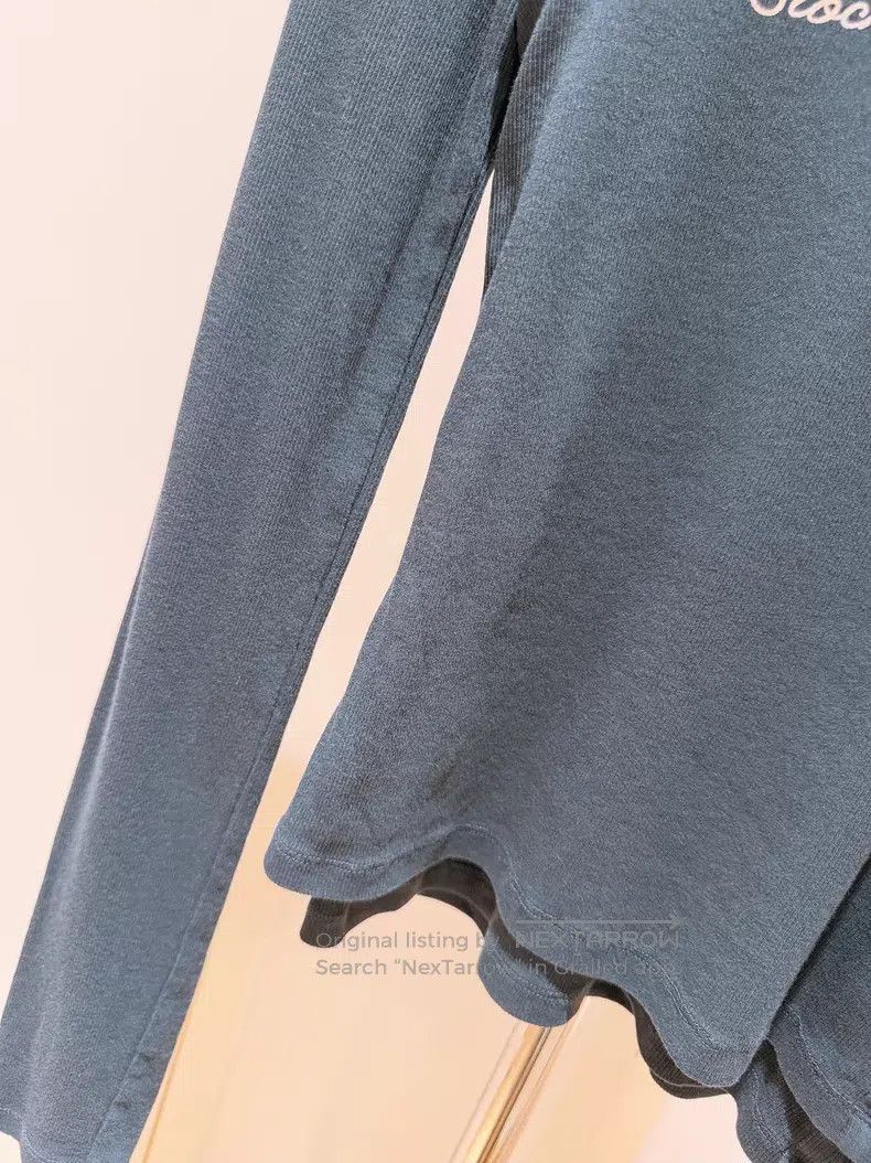 Acne Studios Acne Studios Dark Blue Lettering Print Fake Two Piece Long Size XS / US 0-2 / IT 36-38 - 4 Thumbnail