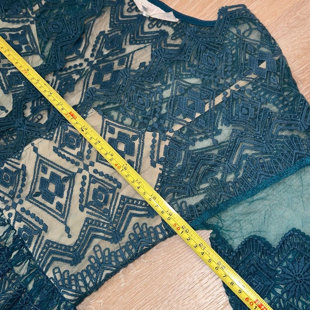 Free People Jen's Pirate Booty x Free People Sagrada Romeo Lace Teal Min Size S / US 4 / IT 40 - 14 Thumbnail