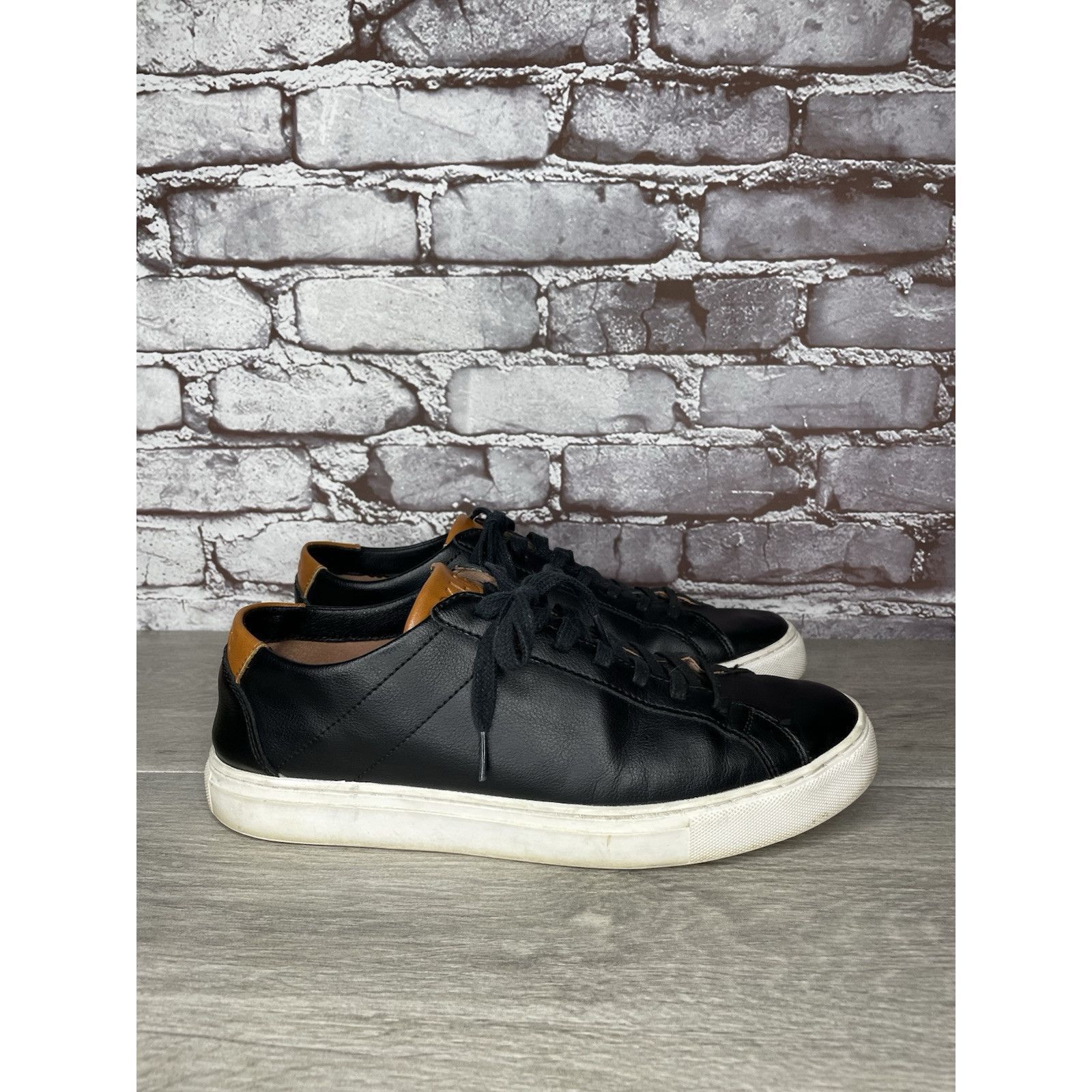 Other BYLT Everyday Shoes Black Leather Lace Up Casual Low Sneaker Size US 9 / EU 42 - 15 Thumbnail