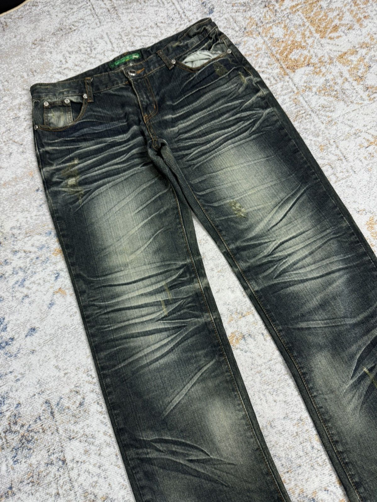 Tornado Mart Dong san y2k style denim pants Size US 34 / EU 50 - 2 Thumbnail