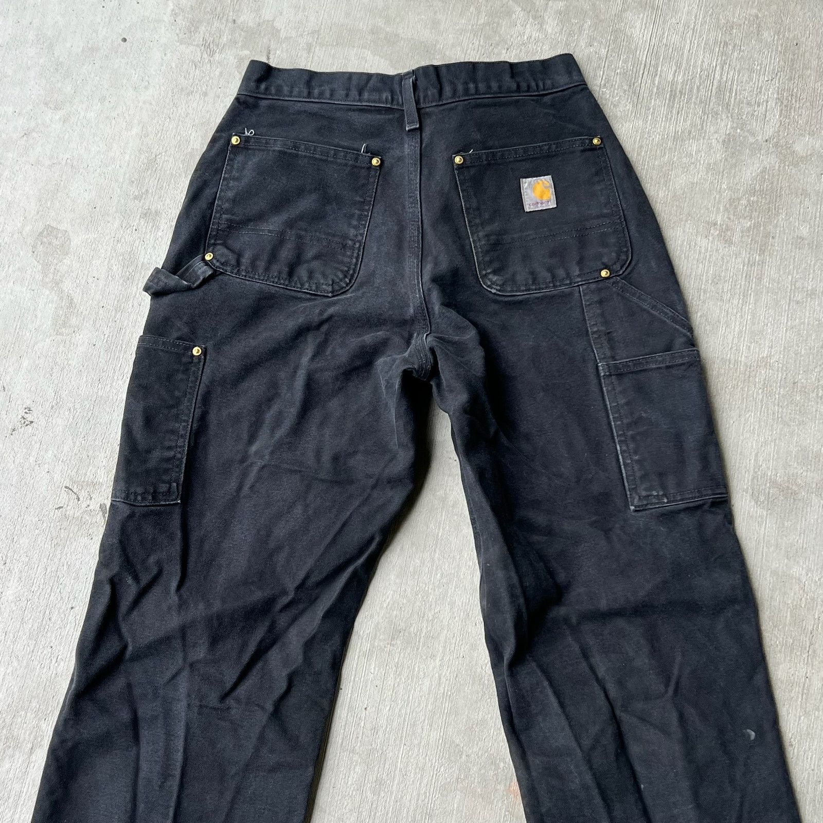 Carhartt × Vintage Carhartt black double knee work wear carpenter pants Size US 27 - 9 Thumbnail