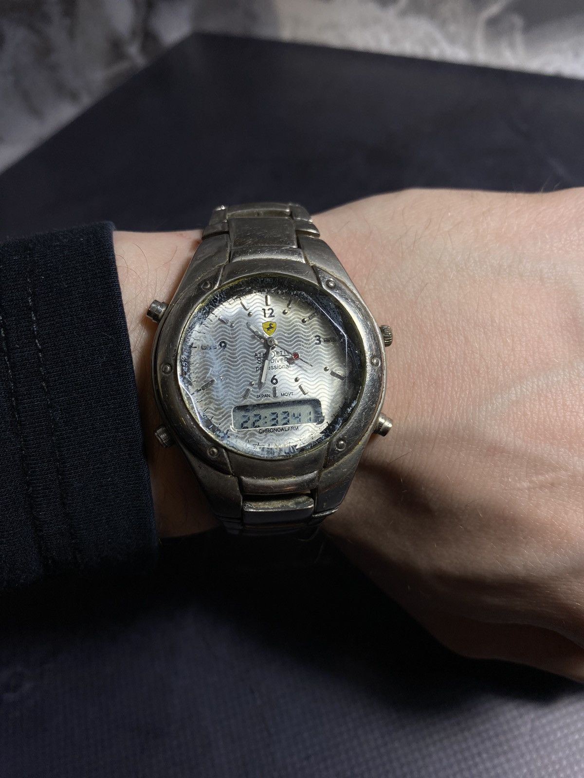 Japanese Brand × Vintage Rare Japanese sports watch with chronograph Size ONE SIZE - 2 Thumbnail