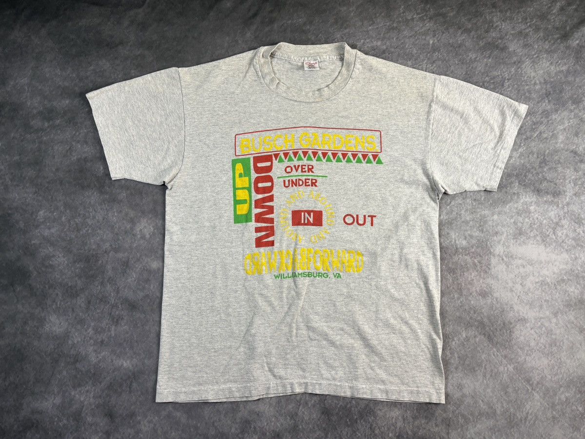 Vintage Vintage Busch Gardens Tee Six Flags Waterpark Graphic 90s Size US XL / EU 56 / 4 - 6 Thumbnail
