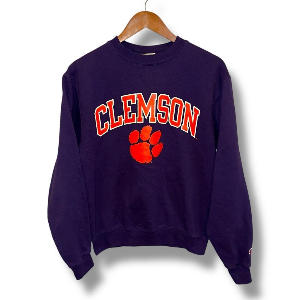 Champion Clemson Tigers Champion University Crewneck Sweatshirt Sz S Size US S / EU 44-46 / 1 - 1 Thumbnail