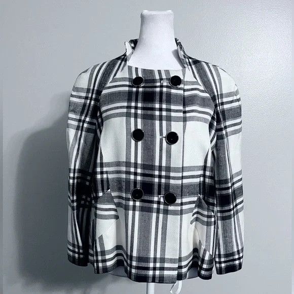 Zara Zara NWOT Rare Plaid Swing Jacket Size L / US 10 / IT 46 - 1 Preview