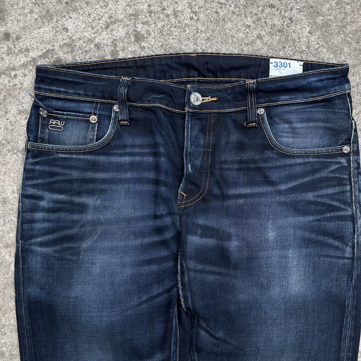 G-Star Vintage G-Star Raw 3301 W34xL30 Jeans Used Y2K 00s Crazy Size US 34 / EU 50 - 4 Thumbnail